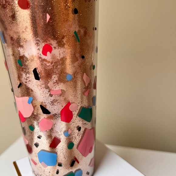 ❗️4/$65❗️ban.do deluxe hot stuff travel mug. Gold and confetti. - Picture 2 of 5